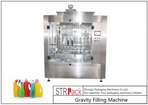 China Touch Screen Control Automatic Liquid Filling Machine , Time Gravity Liquid Filling Equipment on sale