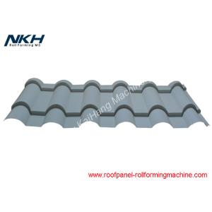 Metal Roof Glazed Tile Roll Forming Machine , Roof Tile Manufacturing Machine