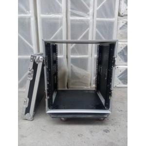 Solid 9mm Thickness Plywood Black 10 Amplifier Rack Flight Case
