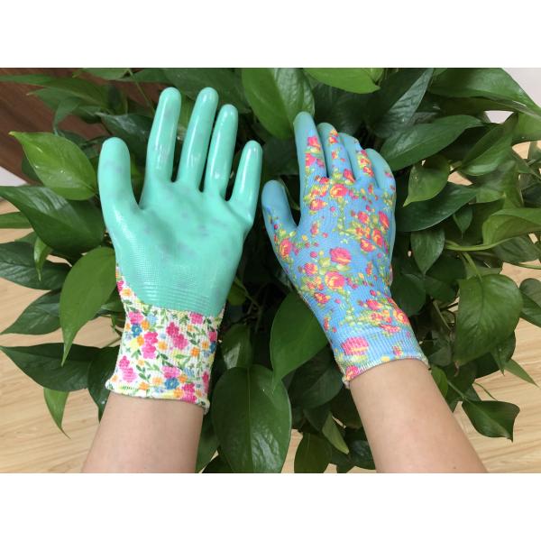 Abrasion Seamless Polyester Liner Nitrile Gloves