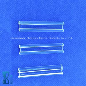 High Transparencye Fused Silica Custom Semicircular Quartz Tubes Glass Pipe
