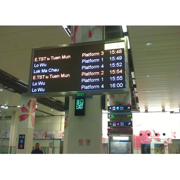 Light Weight Passenger Message Sign Boards , Programmable Led Display For