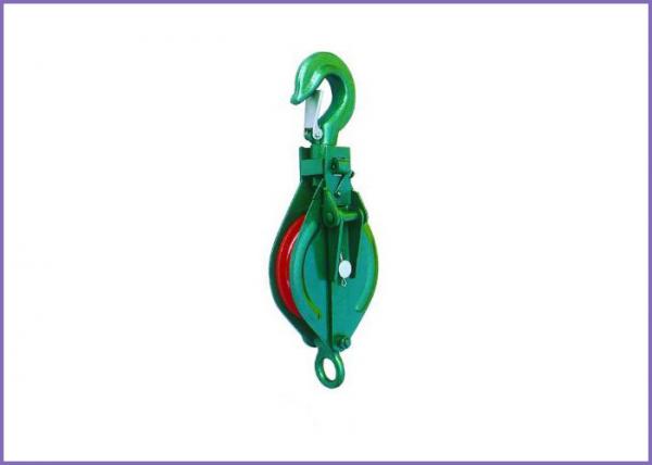 Quality B076 Open Type Pulley Block Single Sheave With Swivel Hooks from China for sale