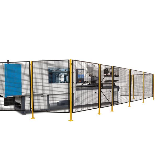 Inline Palletizer Protector Machine Perimeter Guarding , Wire Machine Guard