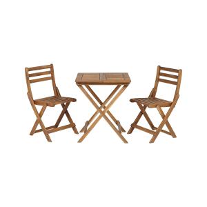 ISO 9001 Garden Outdoor Wood Bistro Table And Chairs Set