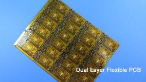 China Double Sided FPC Dual Layer Flexible Printed Circuit 0.2mm thickness 2 Layer FPC with white silkscreen for LCD Module on sale