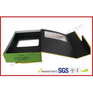 Transparent Window Electronics Gift Packaging , Printed Paper Standard Magnetic