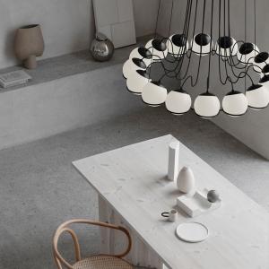 Nordic Minimalist Glass Shade Ring chandelier Living Dinning Room Model 2109