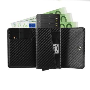 Customized Retro Style Credit Card Holder Wallet with Rfid Protection and