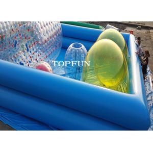 Custom Double Pipes Funny Inflatable Swimming Pool Water Walking Ball Roller