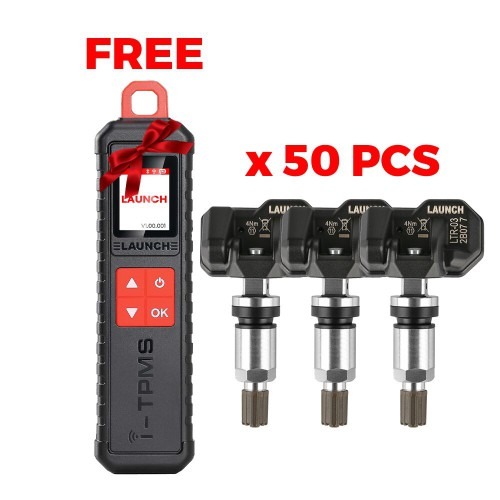 Quality Buy 50pcs Launch LTR-03 RF Sensor 315MHz & 433MHz TPMS Sensor Tool Metal & Rubber Get one Free Launch i-TPMS Handheld TPMS Service Tool for sale
