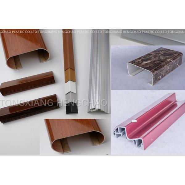 Quality Customized Top Cornice Plastic Corner Profile White With 5.95m Shining Part for sale