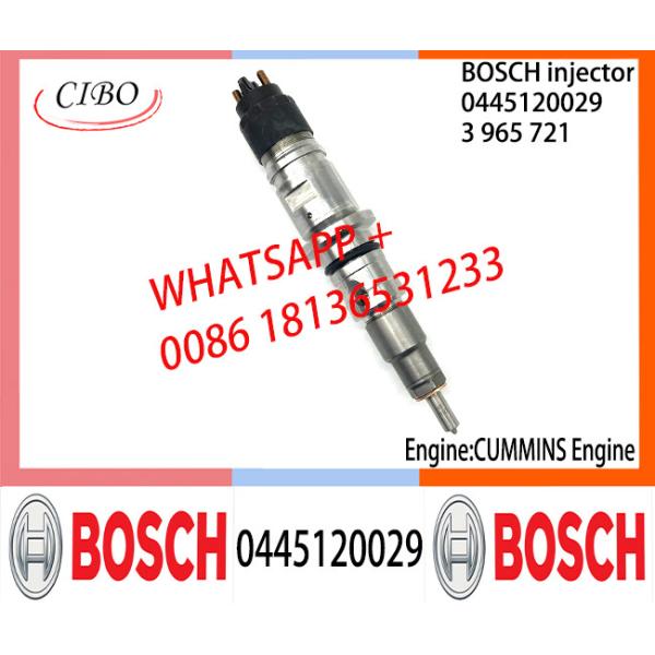 BOSCH 0445120029 3965721 Neutral Fuel Injector Assembly 0445120029 3965721 For CUMMINS