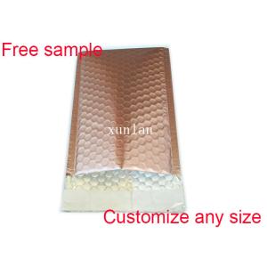 Shipping Mailing Metallic Bubble Mailers Envelope Rose Gold 9 * 10 Inch Size