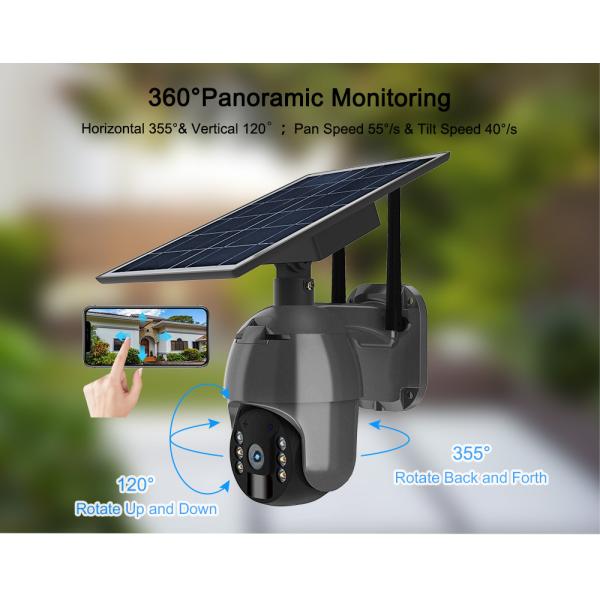2K Solar Camera Security Outdoor 4MP Super HD Color Night Vision PIR Wire Free