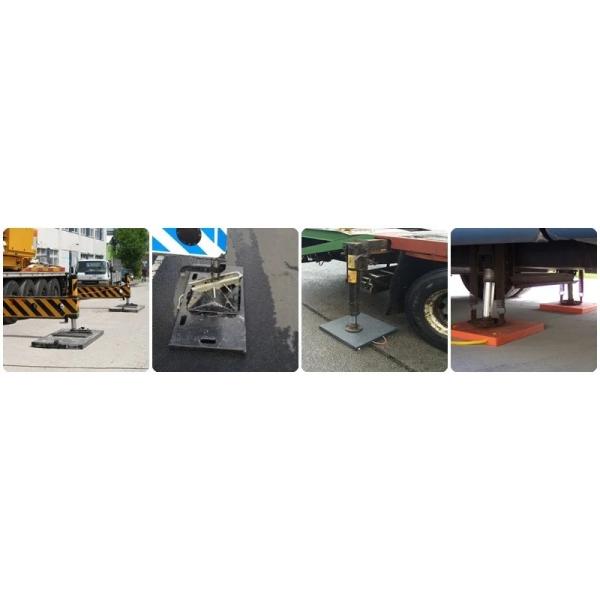 High Density Polyethylene Plastic Pump Crane Outrigger Pads HDPE Trailer Jack Plate
