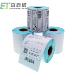 Adhesive Thermal Labels thermal scale labels barcode labels with blue glassine