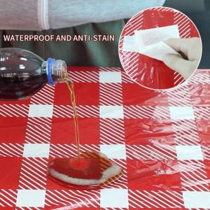 Custom 54"x108" LDPE Plastic Disposable Table Cloths