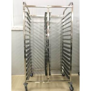 40*60 Bakery Tray Rack Trolley Rectangle Bakery Racking Trolley With Trays
