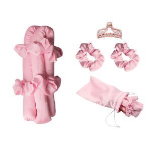 Portable Heatless Curling Rod Headband Silk Customized Size For Women