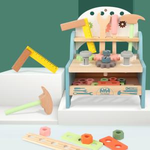 Parent Child InteractiveWooden Workbench Tools For Intelligence Development
