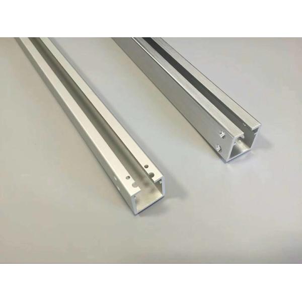Quality Cnc Machining Hole Aluminium Industrial Profile With Matt Silver Anodizing for sale