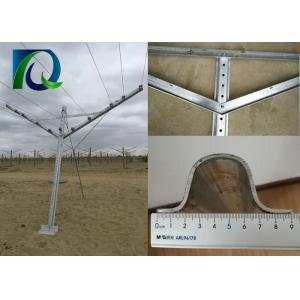 Customized Y Style Open Gable Trellis System Head Trellising Support 5.0MM Thick