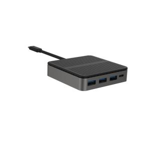Square 6 In 1 Dual HD 4K Type C Docks With RJ45 PD 100W SD TF 3xUSB 3.0 Docking Hdmi Hub Usb C A