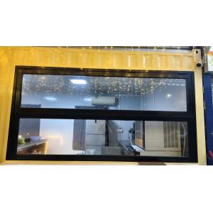 Invisible Mechanism Folding Window Creating Illusion of Floating Glass Panels in