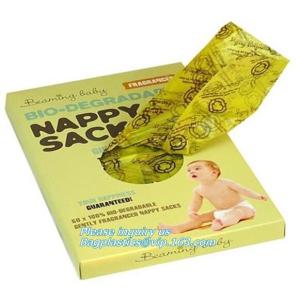 compostable Scented biodegradable nappy bag, fragrant bin bags, disposable nappy