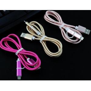 Wholesale 2 in 1 usb cable charging cable for iphone from china suppliers