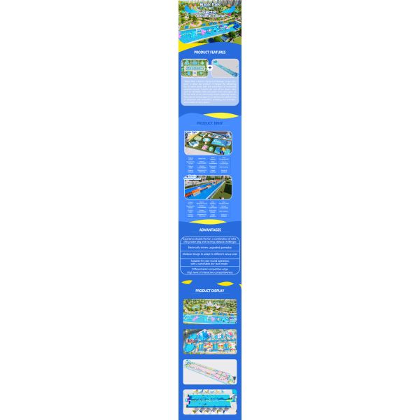 Large Inflatable Water Park Water Obstacle Course Electric Obstacle Course