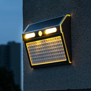 4 Lighting Modes Led Solar Outdoor Wall Porch Light With Motion Sensor IP65
