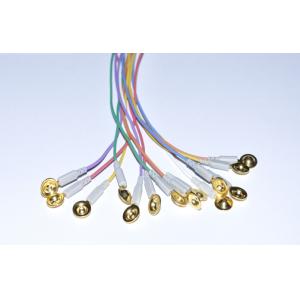 Low Noise Gold Plated Cup EEG Electrodes For Medical Brainwave Recording