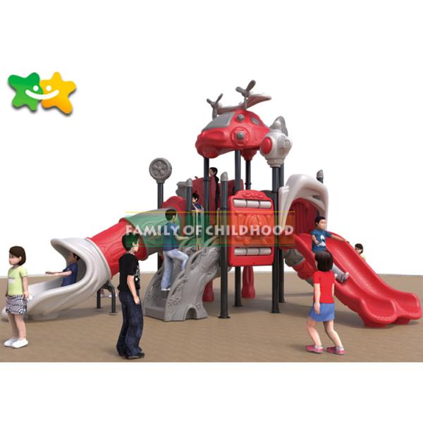 Food Grade Toddler Garden Slide Set , Children'S Playground Equipment Low