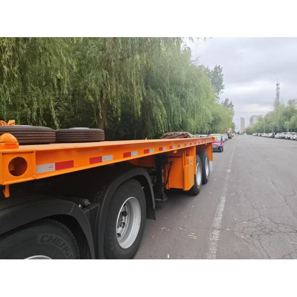 Best Price 40T-100T Flatbed Low Bed Semi Trailer 3-Axle Skeletal Semi-Trailer for Container Transport