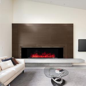 40'' 1000mm Remote Control Classic Flame Electric Fireplace 3D Atomized Steam