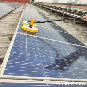 Water Powered Solar Panel Cleaning Brush with Aluminum Alloy/Carbon Fiber