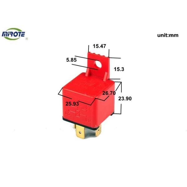Red Cover 40 Amp Relay 4 Pin HELLA Mini Auto Relay With Bracket For Car Headlight 24v relay automotive