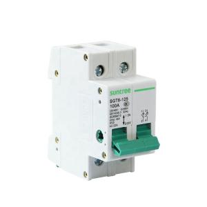Single Phase TUV AC CE 2 Pole MCB Circuit Breakers