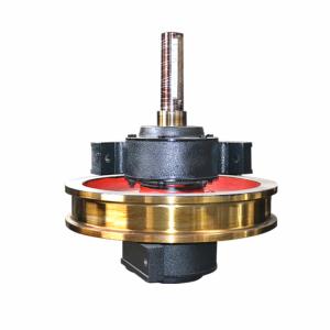 42CrMo Overhead Crane Trolley Wheels , Double Flange Cast Steel Railway Wheels