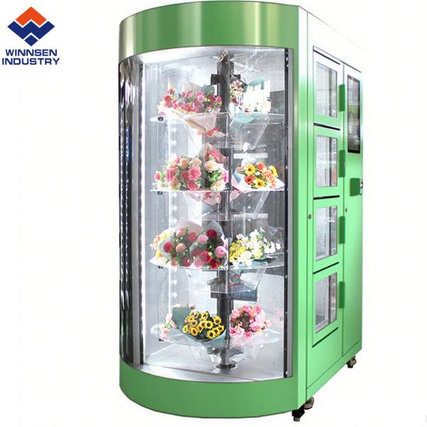 Quality Self-Service And Cashless Payment Flower Vending Machine With Remote Inventory Monitoring for sale