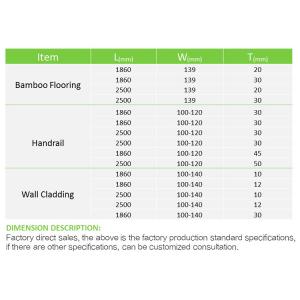 Waterproof Bamboo Deck Boards With Smooth Easy Prolapse Concrete Surface