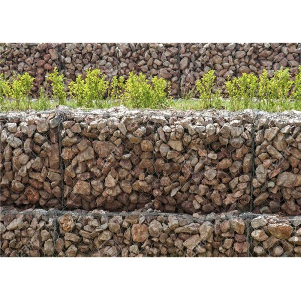 Quality Easily Assembled Gabion Wire Mesh High Tensile Strength Gabion Box 60 * 80mm for sale