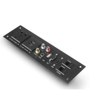 USB Charging Office Station Screen Socket / Aluminum Power Panel Socket