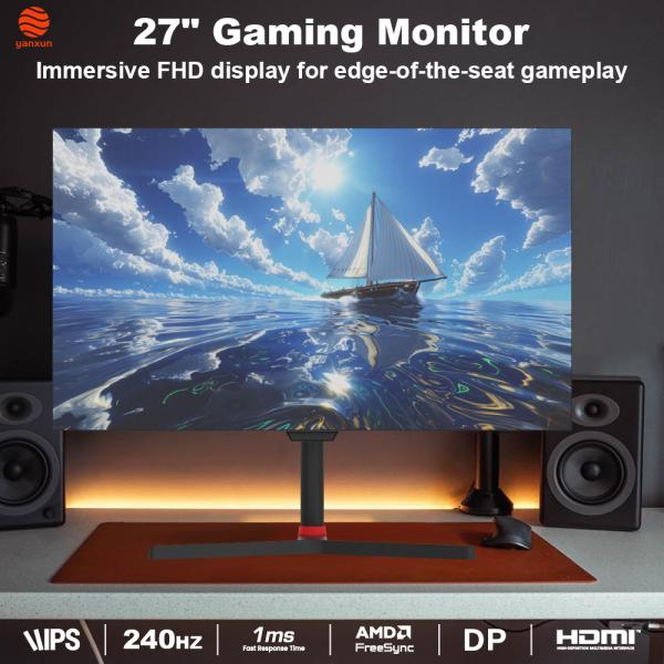 Quality 27-Inch Widescreen Gaming Monitor: 2560x1440 2K IPS Panel (178° Wide Viewing Angles), 240Hz High Refresh Rate with Motion Blur Reduction (Smooth Visuals for Fast-Paced Games) for sale