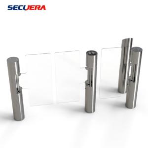 Pedestrian Automatic Sliding Security Entrance Control Swing RFID Turnstile