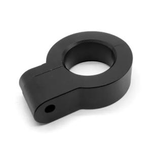 Customized Metal Processing Machinery Parts Black Anodized Spring Clip CNC