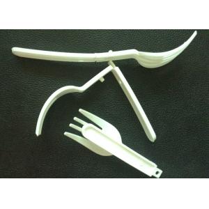 white color length 145 mm folding plastic fork Instant noodles, fruit fork