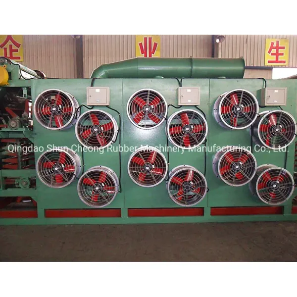 PLC Automatic Control Vertical Structure Batch off Cooler with 700 mm Max. Rubber Sheet Width